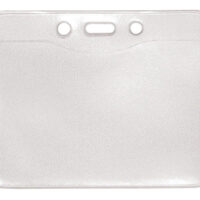 Horizontal Top Load Badge Holder w/ Slot & Chain Holes - 20001