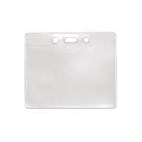 Horizontal Top Load Badge Holder, Slot and Chain Holes - 20005