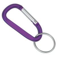 Carabiner Standard Shape PURPLE with Split Ring