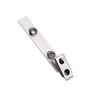 Mylar Nickel Plated 2-Hole Strap Clip