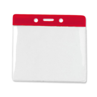 Horizontal Extra Large Badge Holder with Red Bar – 20011R