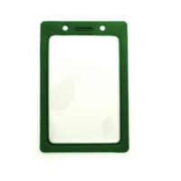 Vertical Color Frame Badge Holder with Slot and Chain Holes