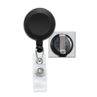 Economy Round Badge Reel with Vinyl Strap and Slide Belt