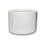 IIDS 2 inch ROUND THERMAL Labels - white
