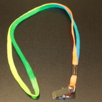 Rainbow Non-Breakaway Lanyard with Bulldog Clip, Rainbow (DISCONTINUED - ONLY WHILE SUPPLY LAST)